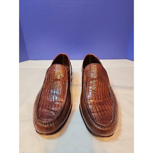 Florsheim Signature Brown Lizard Leather Loafers Mens 9.5 D main image 11